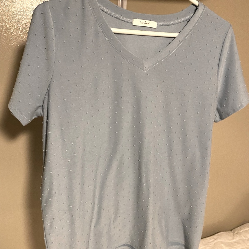 Baby blue top